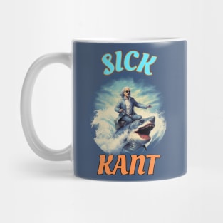 Sick Kant - Immanuel Kant, Philosopher AI Design - Australian Bogan Fun, Sharks Mug